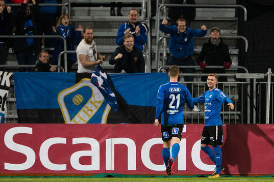 Halmstads Andreas Bengtsson jublar