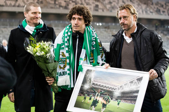 Hammarbys ordförande Richard von Yxkull (v) och sportchef