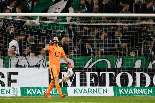 Hammarbys målvakt Johan Wiland
