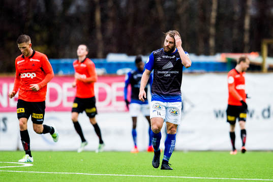 Espen Børufsen of Start looks dejected
