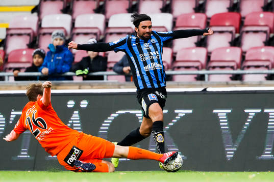 AFC Eskilstunas Robert Åstedt och Sirius Alexander Nilsson