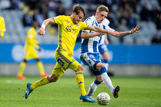 Sundsvalls Eric Larsson mot IFK Göteborgs Sören Rieks