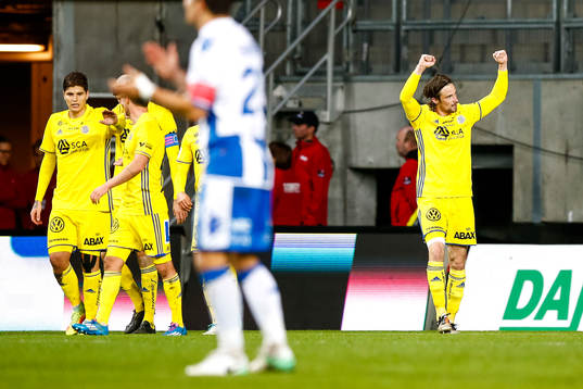 Sundsvalls spelare jublar