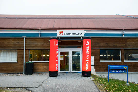 Vinnarhallen på Bosön innan finalen i Svenska spel F19