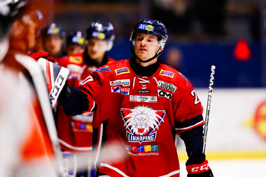Linköpings Nick Sörenssen jublar