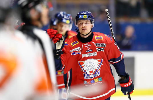 Linköpings Nick Sörensen jublar