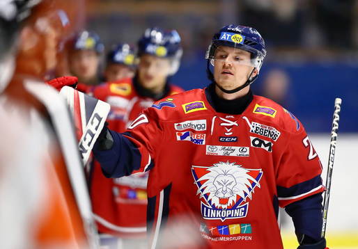 Linköpings Nick Sörensen jublar