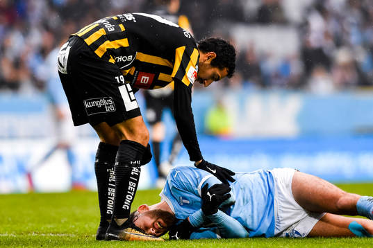 Häckens Daleho Irandust och Malmö FFs Erdal Rakip