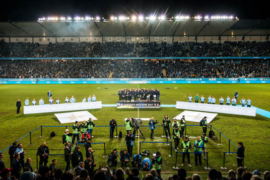 Malmö FFs spelare jublar