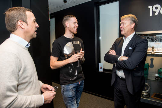 Allan Kuhn, Pontus Jansson och Åge Hareide på plats i MFF