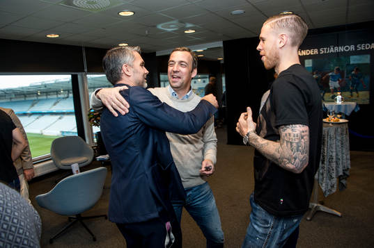 Malmö FFs VD Niclas Carlnén, Allan Kuhn och Pontus
