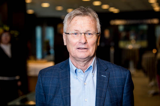 Roland Andersson på plats i MFF museet innan