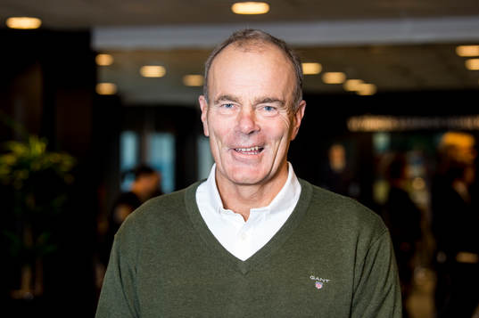 Jan Möller på plats i MFF museet innan fotbollsmatchen i
