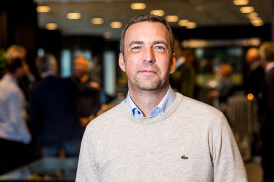 Allan Kuhn på plats i MFF museet innan fotbollsmatchen i