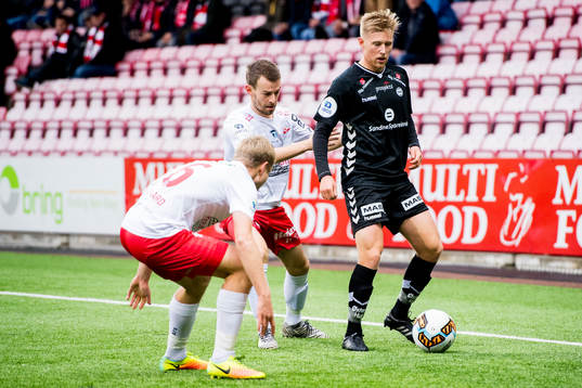 Filip Westgaard and Henrik Furebotn of Fredrikstad, and