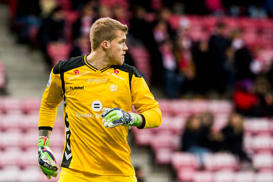 Goalkeeper Saku-Pekka Sahlgren of Sandnes Ulf