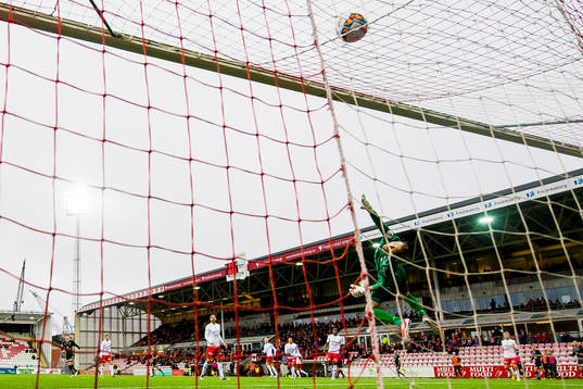 Goalkeeper Jon Masalin of Fredrikstad