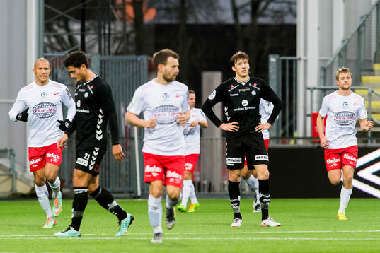 Axel Kryger of Sandnes Ulf looks dejected