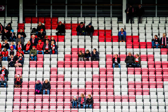 Spectators in the stands