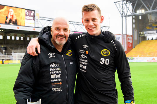 Elfsborgs målvaktstränare Gert Hansen och målvakt David