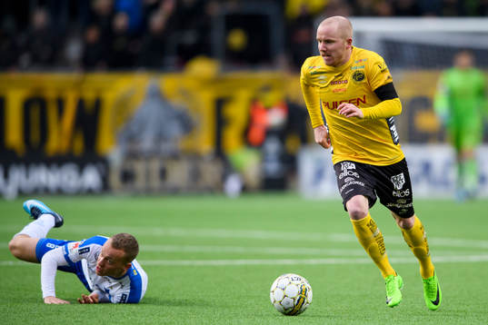 Elfsborgs Simon Lundevall och Norrköpings Jon Gudni