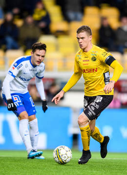 Elfsborgs Samuel Holmén och Norrköpings David Moberg