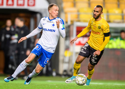 Norrköpings Gudmundur Thorarinsson och Elfsborgs Issam