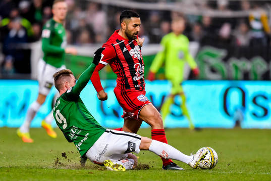 Jönköpings Tommy Thelin och Östersunds Saman Ghoddos