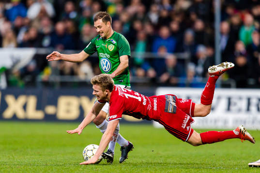 Östersunds Ludvig Fritzon faller