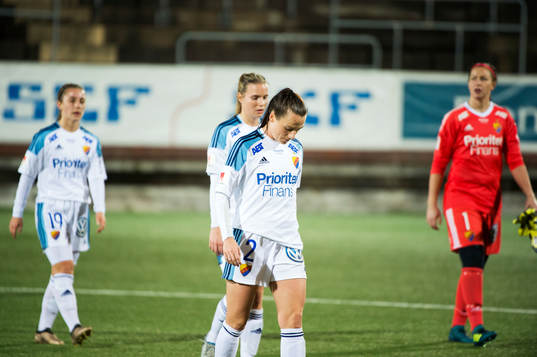Djurgårdens Hallbera Gisladottir deppar