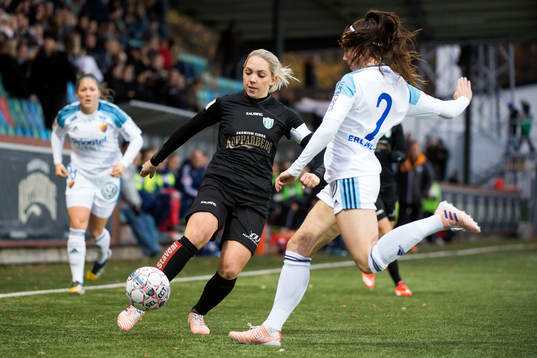 Göteborgs Elin Rubensson och Djurgårdens Hallbera