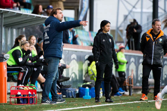 Djurgårdens tränare Joel Riddez