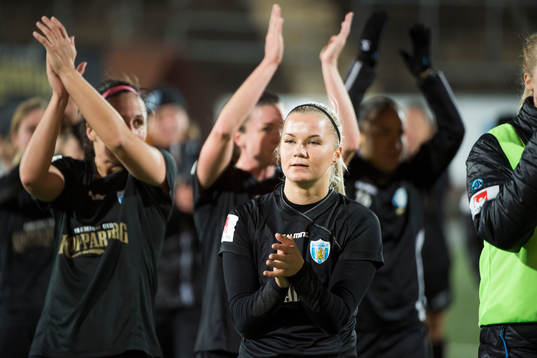 Göteborgs Amanda Johansson Haahr jublar