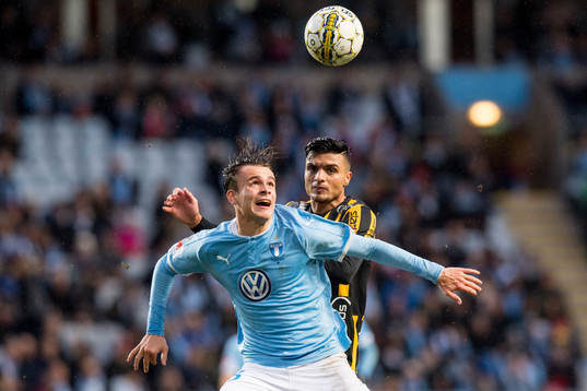 Malmö FFs Andreas Vindheim och Häckens Ahmed Yasin