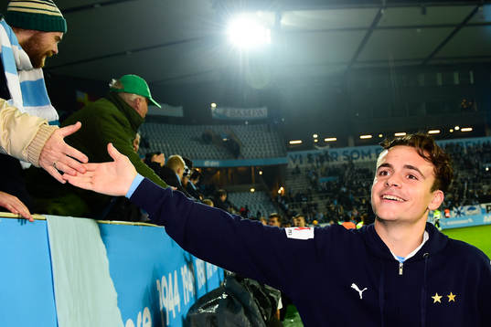 Malmö FFs Andreas Vindheim tackar publiken