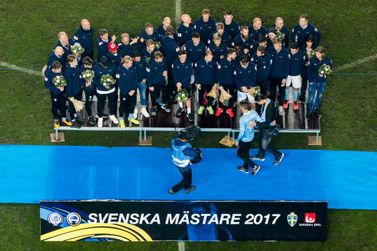 Malmö FFs Markus Rosenberg och Zlatan Ibrahimovic poväg