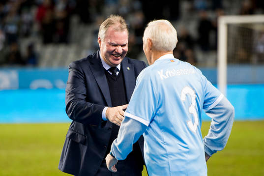 Svenska fotbollsförbundets ordförande Karl-Erik Nilsson