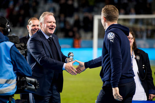 Svenska fotbollsförbundets ordförande Karl-Erik Nilsson
