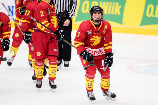 Skånes Kalle Bartholdsson jublar