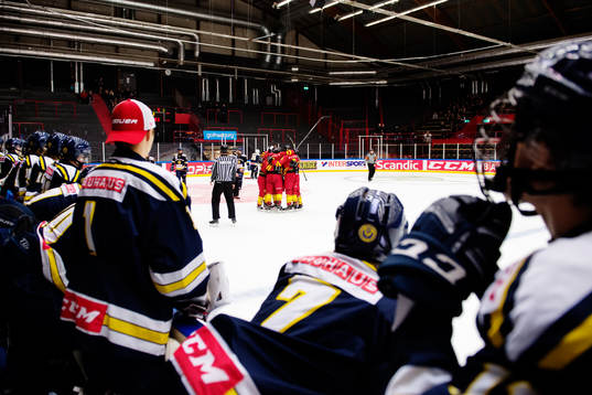 Skånes Jonatan Svensson och Victor Stjernborg jublar med