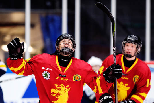 Skånes Hugo Nilsson jublar