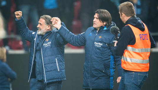 Djurgårdens tränare Özcan Melkemichel och Bosse