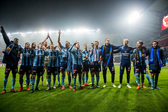 Djurgårdens spelare jublar
