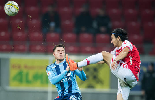 Kalmars Emin Nouri och Djurgårdens Kerim Mrabti