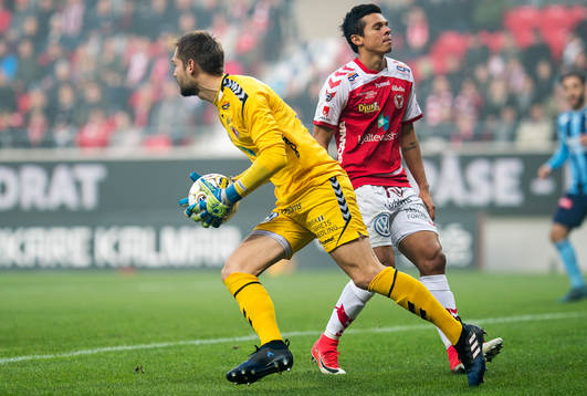 Kalmars målvakt Lucas Hägg-Johansson