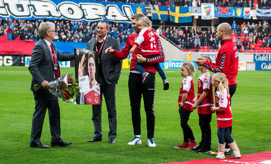 Kalmars David Elm och Stefan Larsson avtackades innan