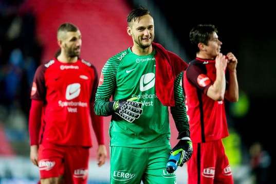 Goalkeeper Piotr Leciejewski of Brann
