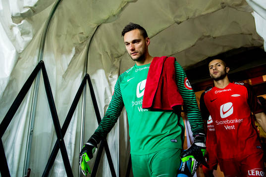 Goalkeeper Piotr Leciejewski of Brann