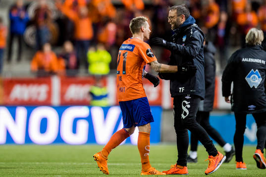 Bjørn Helge Semundseth Riise of Aalesund and Trond