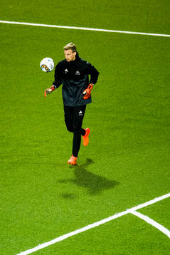 Goalkeeper André Hansen of Rosenborg